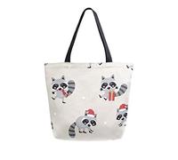 La bolsa de asas de la lona de la historieta del animal de la fauna reutiliza la bolsa de transporte de las bolsas del ultramarinos con las manijas