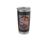 La bondad crece las flores más geniales Vaso térmico de acero inoxidable de doble pared