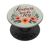 La bondad Despierta alegría Aplicación Positiva Arte Floral PopSockets PopGrip Adhesivo
