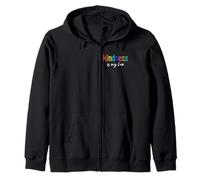 La bondad es mi Ley Arco Iris Positivo Amabilidad Motivacional Sudadera con Capucha