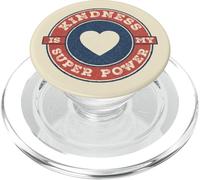 La bondad es mi Superpoder, Retro, Vintage, Conciencia de amabilidad PopSockets PopGrip para MagSafe
