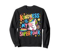 La bondad es mi Superpoder Sé Amable, Unicornio, Lucha contra el acoso Escolar para niños Sudadera