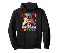 La bondad es una Hermosa Manera de amar el Orgullo Gay LGBTQ Rainbow Sudadera con Capucha