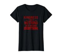 LA BONDAD Significa Todo Camiseta gráfica económica, Mujer, Negro, M