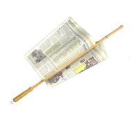La Bonne Graine Caña de días barnizada, Gancho, marrón Claro, 3 cm