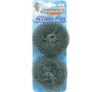 La Briantina 2 estropajos de Acero de 8 cm de diámetro.