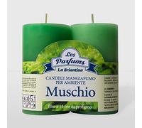 La Briantina CAN02691A - Juego de 2 velas perfumadas para el humo (15 horas), aroma a almizcle