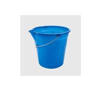 La Briantina Cubo de plástico con Boquilla versátil, Mango de Hierro galvanizado, Azul, Capacidad 10 litros