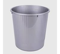 La Briantina Papelera de plástico, 27 x 28 cm, 13 litros, color gris