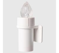 La Briantina Vela eléctrica llama 365 días con soporte adhesivo - Luz intermitente, resistente a la intemperie, para interior/exterior - Batería incluida, diámetro 2,5 x 7 cm