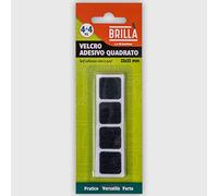 La Briantina Velcro Adhesivo Cuadrado para Pared, para Superficies Lisas, 2,2 x 2,2 cm, 4 + 4 Unidades