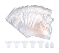La Brida del Extractor de Leche Portátil Inserta La Brida del Extractor de Leche de Silicona con Válvula de Pico de Pato y Bolsa de Leche