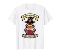 La Bruja ha Llegado a la Fiesta de celebración mágica de Cauldron Treat Camiseta gráfica económica, Hombre, Blanco, XL