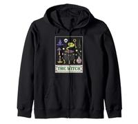 La Bruja Tarot Carta Mística Bruja Oculta Magical Wiccan Sudadera con Capucha