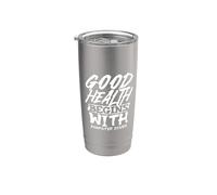 La buena salud comienza con las inmersiones en contenedores de basura Vaso térmico de acero inoxidable de doble pared