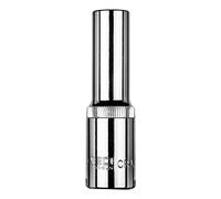 La cabeza hexagonal de 11 mm de la marca NEO está hecha de acero al cromo vanadio resistente. La superficie moleteada mejora el mantenimiento de la punta.