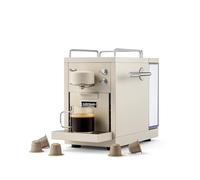 La cafetera original 2 en beige - máquina de cápsulas compatible con Nespresso®, carcasa de acero inoxidable, diseño escandinavo, duradero y reparable