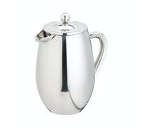 La Cafetière Acero Inoxidable Doble Pared Aislado Cafetière 8 Tazas, Acero Inoxidable, Plata