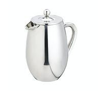 La Cafetière Acero Inoxidable Doble Pared Aislado Cafetière 8 Tazas, Acero Inoxidable, Plata