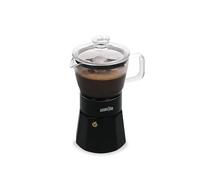 La Cafetière Cafetera espresso de vidrio Verona, negra, 6 tazas, en caja de regalo