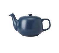 La Cafetière Cafetera tradicional clásica con asa cómoda y pico antigoteo, sirve 4 tazas, para bolsitas de té, fácil de limpiar, apta para lavavajillas, 1,2 l, azul marino.