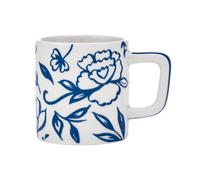 La cafetière ceramic espresso cup, blu fiorato durable ceramic coffee