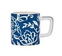 La cafetière ceramic espresso cup, blu fiorato durable ceramic coffee