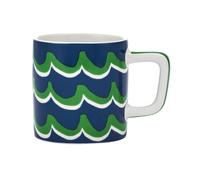 La cafetière ceramic espresso cup, cyan tides durable ceramic coffee