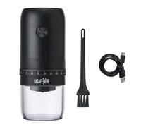 La cafetière electric ceramic burr coffee bean grinder, portable, cor