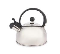 La Cafetière Hervidor Silbante de Acero Inoxidable 1,3 Litros, Placa de Cocina, Inducción y Gas, Plata