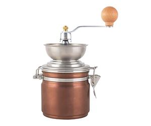 La Cafetiere Molino de café de acero inoxidable , acabado cobre