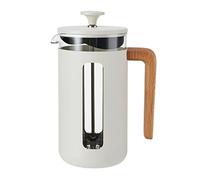 La Cafetière Pisa, 8 tazas/1 L, cafetera grande de prensa francesa para té suelto y café molido, pedernal