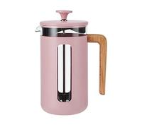 La Cafetière Pisa, 8 tazas/1 L, cafetera grande de prensa francesa para té suelto y café molido, rosa