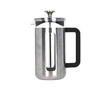 La Cafetière Pisa Cafetera de Acero Inoxidable Cepillado, Ocho Tazas, Plateada, Estuche de Regalo