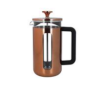 La Cafetière Pisa Cafetera de Acero Inoxidable, Ocho Tazas, Cobre, Estuche de Regalo