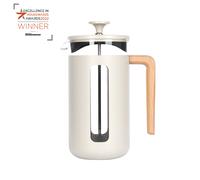 La Cafetière Pisa Cafetera de acero inoxidable, 8 tazas, café con leche, en caja de regalo