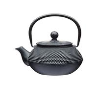 La Cafetière Tetera japonesa de hierro fundido de 600 ml con cesta infusora, 3 tazas (negro)