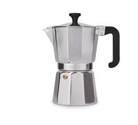 La Cafetière Venice Cafetera Espresso de Aluminio, Seis Tazas, Plateada, Caja de Regalo