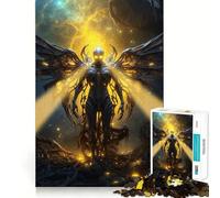 La Caída del Arcángel, Rompecabezas de 1000 Piezas para Adultos, Regalos para Fortalecer la Memoria, Tiempo Sereno, Calidad, Borde, Deseo de Santa Claus 50x75cm