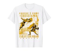 La caída es cómo crecemos - La Antigua Roma - Gladiador Camiseta, Hombre, Blanco, 3XL