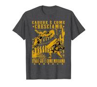 La caída es cómo crecemos - La Antigua Roma - Gladiador Camiseta, Hombre, Jaspeado Oscuro, L