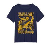 La caída es cómo crecemos - La Antigua Roma - Gladiador Camiseta, Mujer Tallas Grandes, Azul Marino, 2XL Grande