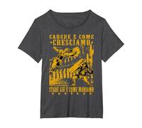 La caída es cómo crecemos - La Antigua Roma - Gladiador Camiseta, Mujer Tallas Grandes, Jaspeado Oscuro, 6XL Grande