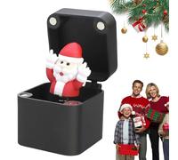 La Caja de Broma, Sorpresa navideña con Dedo Medio en una Caja, Regalos Divertidos de Navidad con Santa y Alce en Forma de Pop-up, garantía de diversión y decoración Original para Fiestas y Amigos