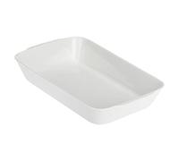 La Caja de Regalo de Porcelana Anghiari Rectangular para el Horno, Blanco, 39 x 25 cm