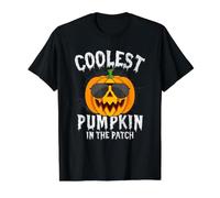 La Calabaza más Genial en el Parche - Halloween Jack O Lantern Camiseta gráfica económica, Hombre, Negro, L