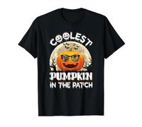 La Calabaza más Genial en el Parche - Halloween Jack O Lantern Camiseta gráfica económica, Hombre, Negro, L