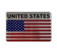 La calcomanía de Metal de la Bandera Estadounidense es un Emblema patriótico diseñado para Mejorar la Apariencia de su vehículo y Mostrar la Identidad Nacional. Esta Pegatina Duradera