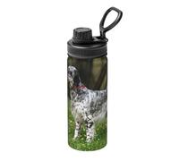 La Caldera aislada, 18oz aisló la Taza aislada de Las Botellas de Agua del Acero Inoxidable de la Caldera,Setter Inglés Césped Mascotas Perros Setter Inglés