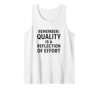 La Calidad es un Reflejo del Esfuerzo | Regalo del Día Mundial de la Calidad Camiseta sin Mangas